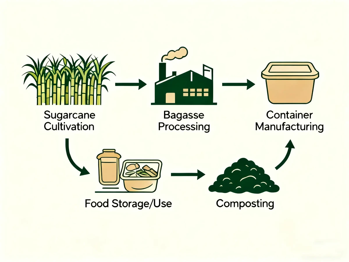 Bagasse lifecycle infographic Bagasse lifecycle infographic