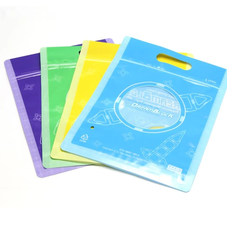 Stand Up Plastic Snack Pouch With Window