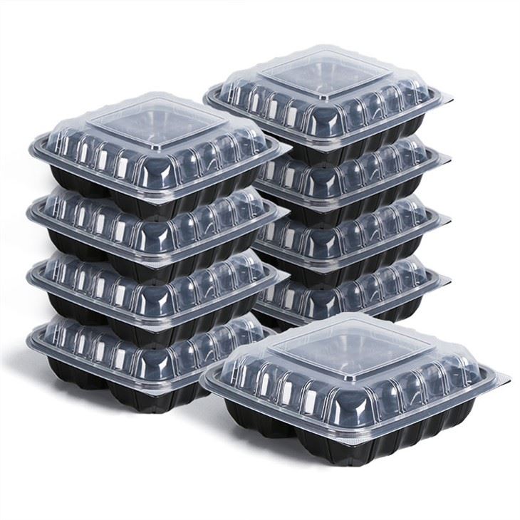 Dual Color Plastic Food Container Clamshell