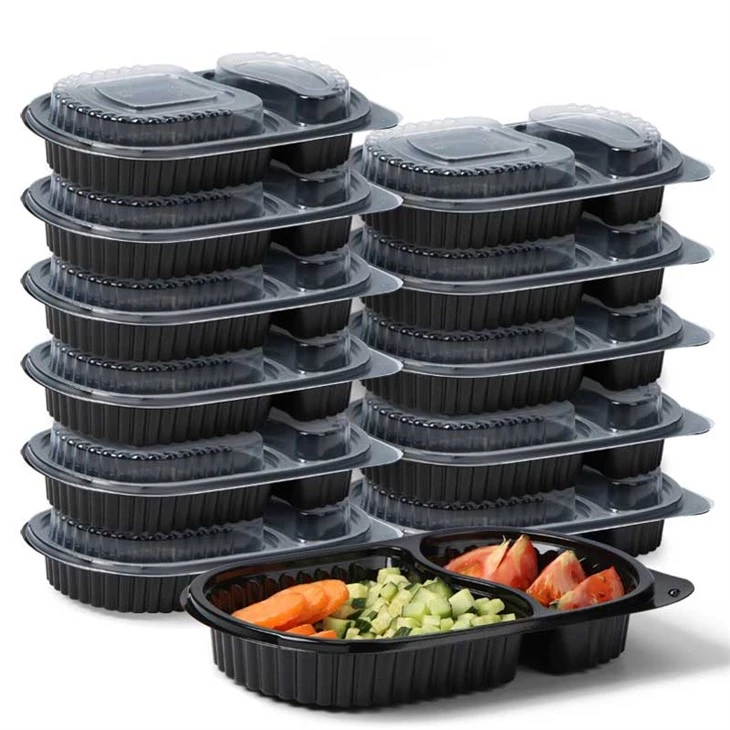 Clear Hinged Plastic Disposable Food Containers