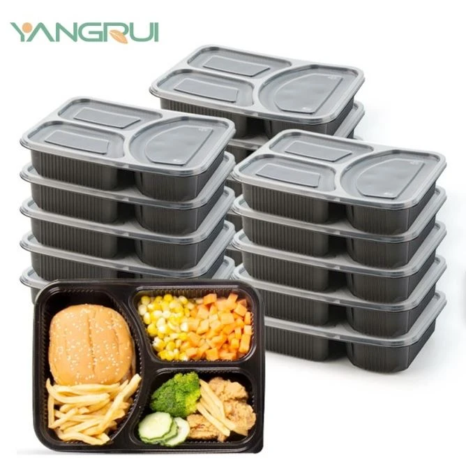 Leak-proof 3 Compartment Food Prep Container
