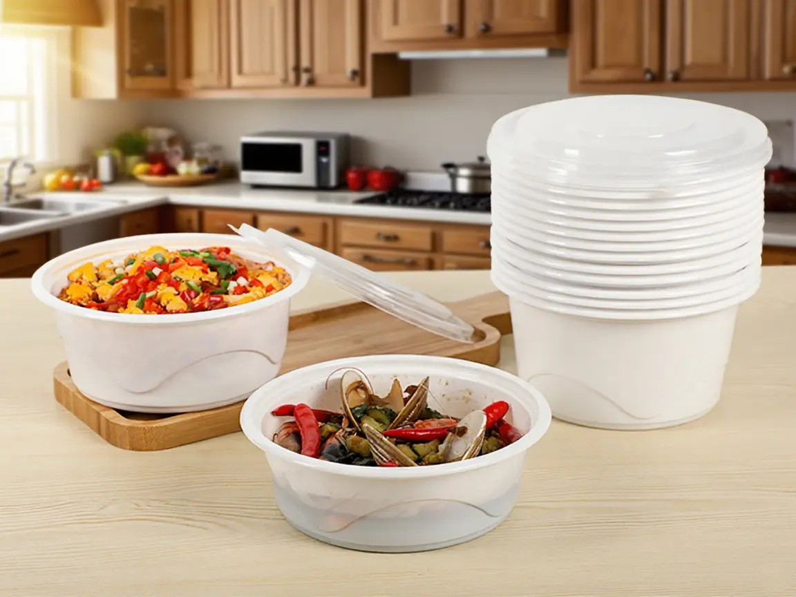Modern disposable soup bowl