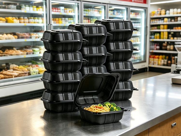Wholesale PP To Go Containers Manufacturer — Custom 13oz Burger Boxes With Hinged Lid